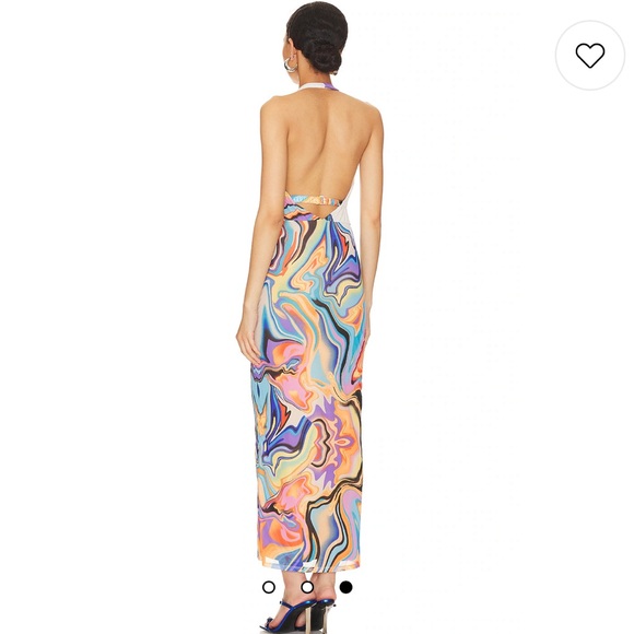 AFRM Dakota Dress in Spring Marble - Picture 7 of 8